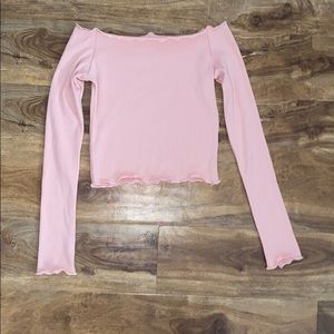 Long sleeve crop top